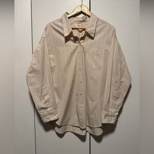 Wilfred Cream boxy Striped Shirt